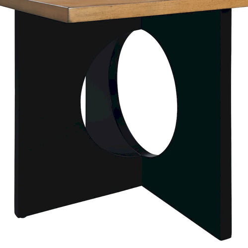 47 Rectangular Coffee Table with Tempered Glass Shelf