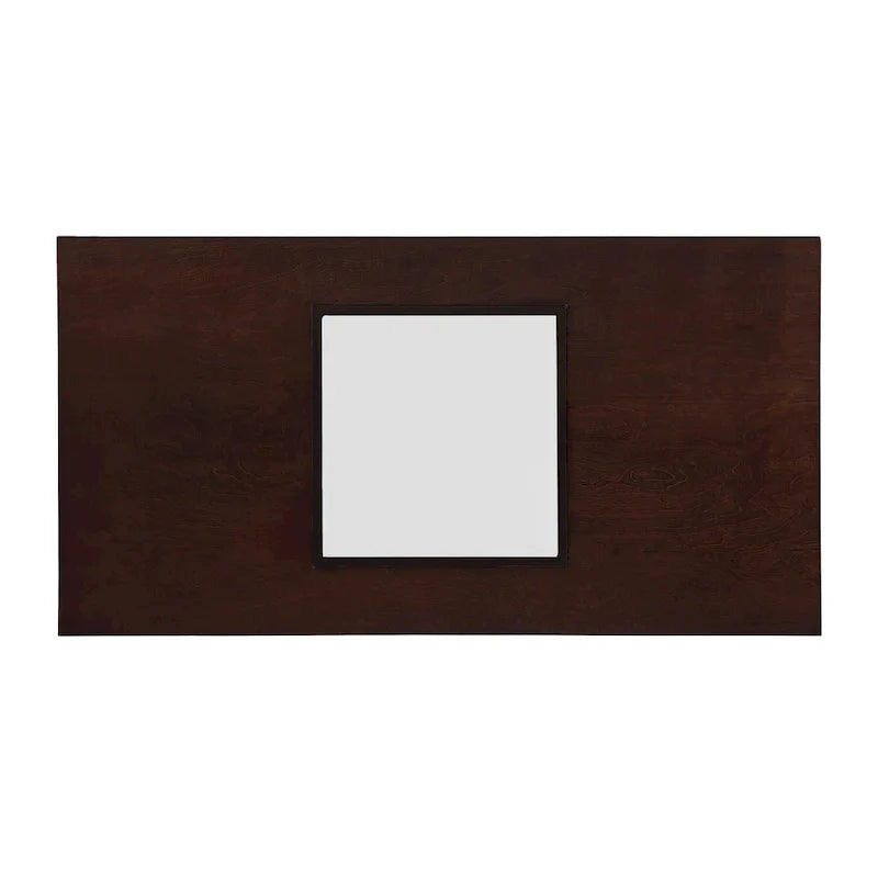 47 Rectangular Coffee Table with Tempered Glass Shelf