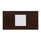 47 Rectangular Coffee Table with Tempered Glass Shelf