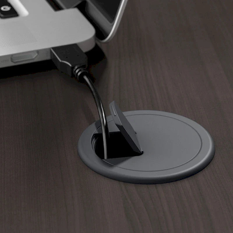 60 L-Shaped Sit-to-Stand Desk with Hutch and File Drawer