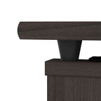 60 L-Shaped Sit-to-Stand Desk with Hutch and File Drawer