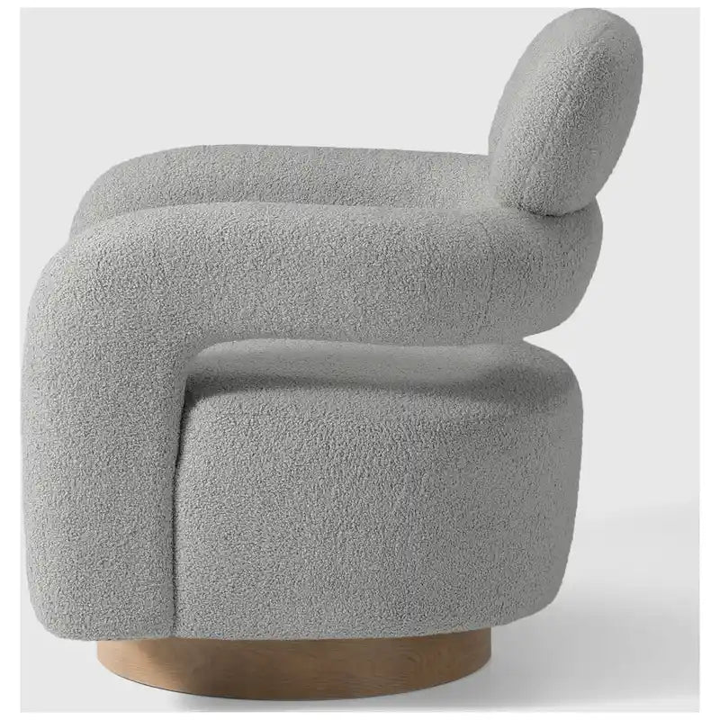 Sherpa Swivel Barrel Chair, Set of 2
