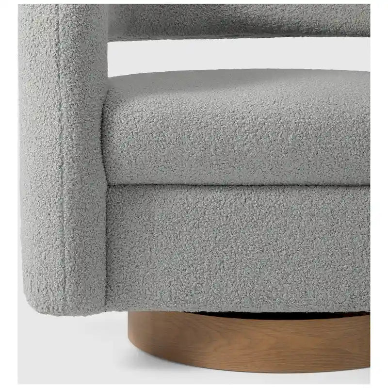 Sherpa Swivel Barrel Chair, Set of 2