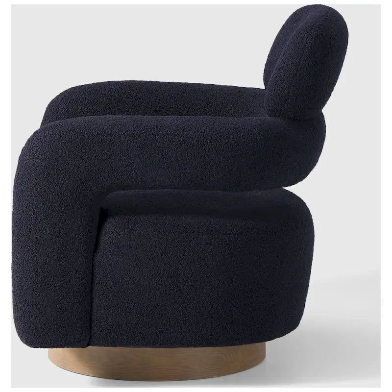 Sherpa Swivel Barrel Chair, Set of 2