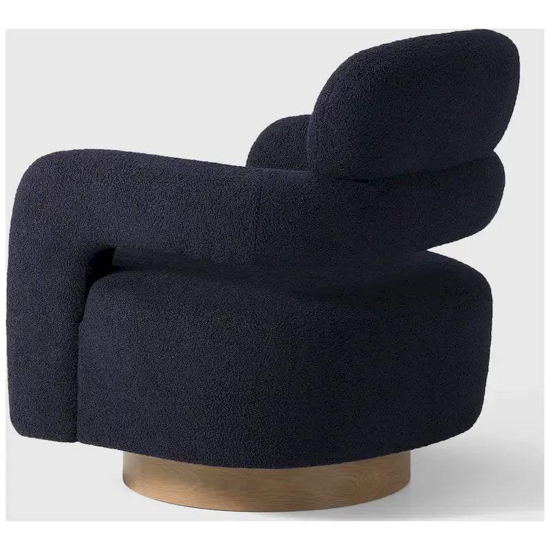 Sherpa Swivel Barrel Chair, Set of 2