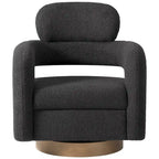 Sherpa Swivel Barrel Chair, Set of 2