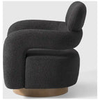 Sherpa Swivel Barrel Chair, Set of 2