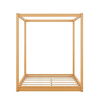 Low Canopy Platform Bed in Pine Wood and MDF – Queen/King