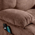 Power Lift Recliner with Heat, Massage, USB Charging – Blue