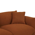 111 Oversized 3-Seater Sofa with Metal Legs – Black Sherpa