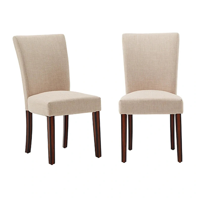 Linen Upholstered Dining Chairs (Set of 2)