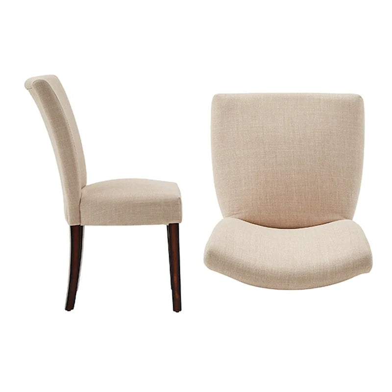 Linen Upholstered Dining Chairs (Set of 2)