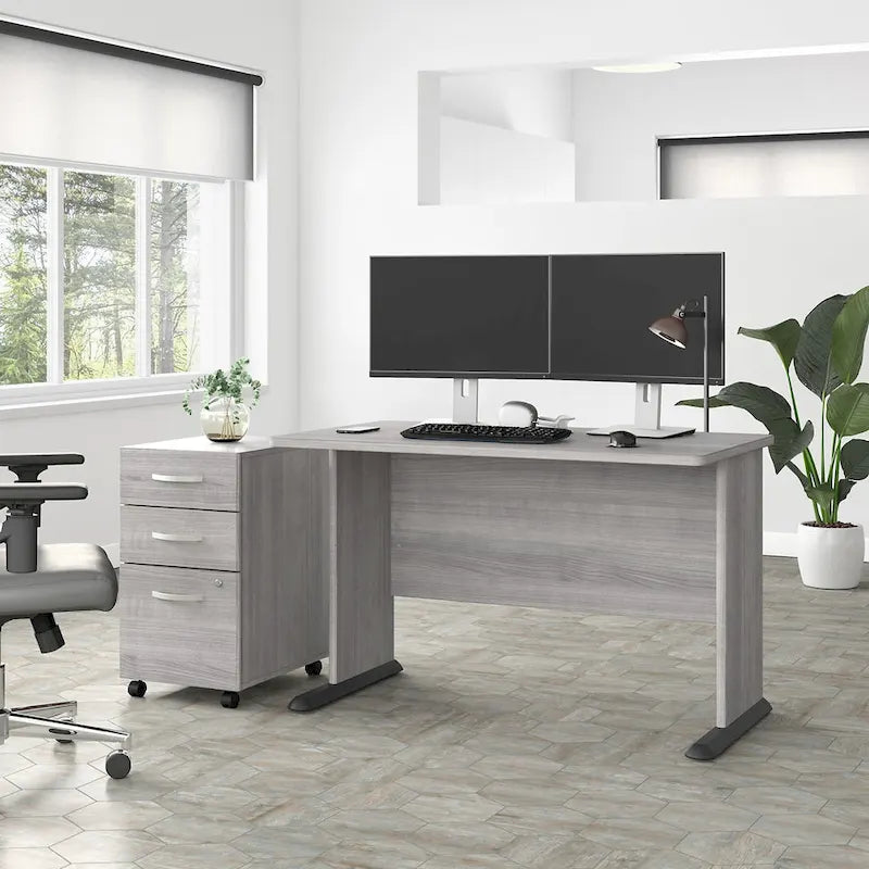 48 Computer Desk with Wire Management Grommet