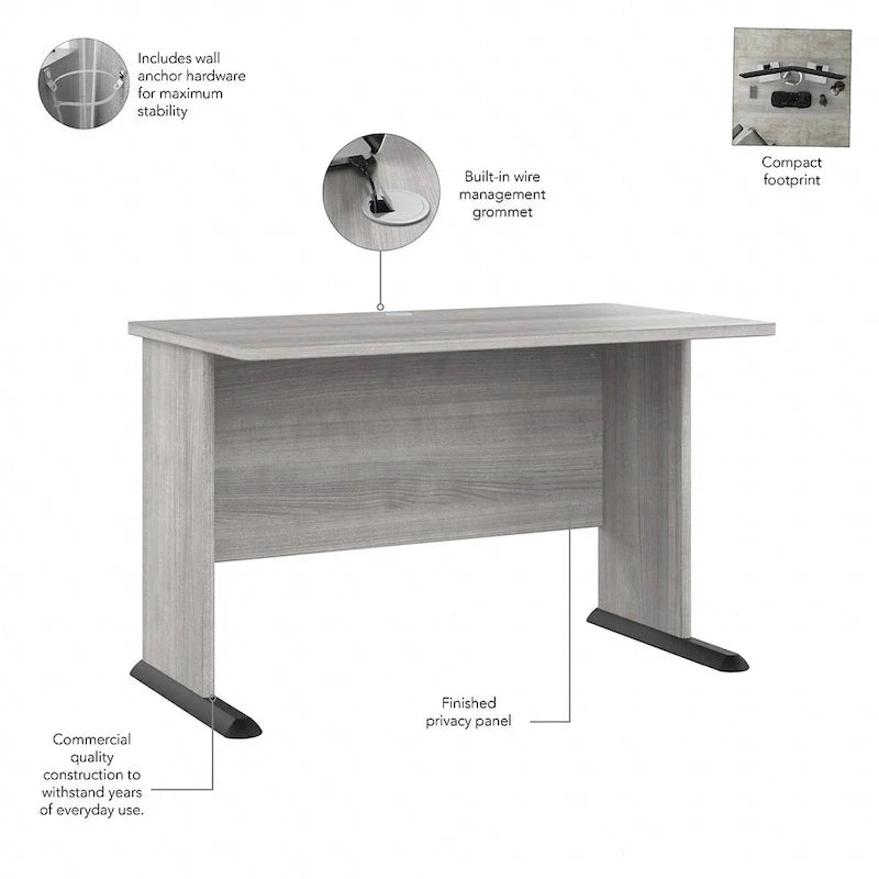 48 Computer Desk with Wire Management Grommet