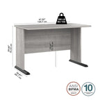 48 Computer Desk with Wire Management Grommet