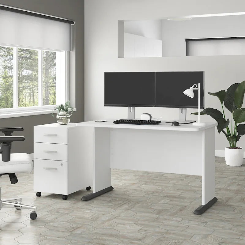 48 Computer Desk with Wire Management Grommet