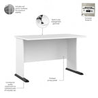 48 Computer Desk with Wire Management Grommet