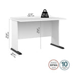 48 Computer Desk with Wire Management Grommet