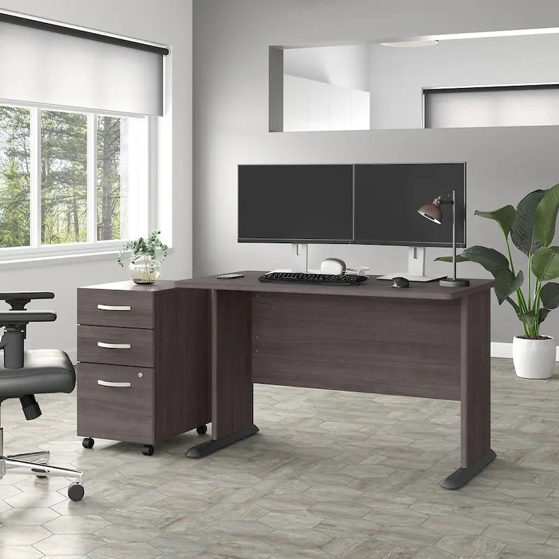 48 Computer Desk with Wire Management Grommet