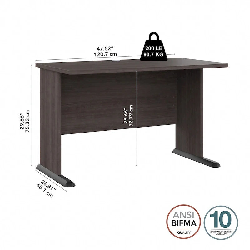 48 Computer Desk with Wire Management Grommet
