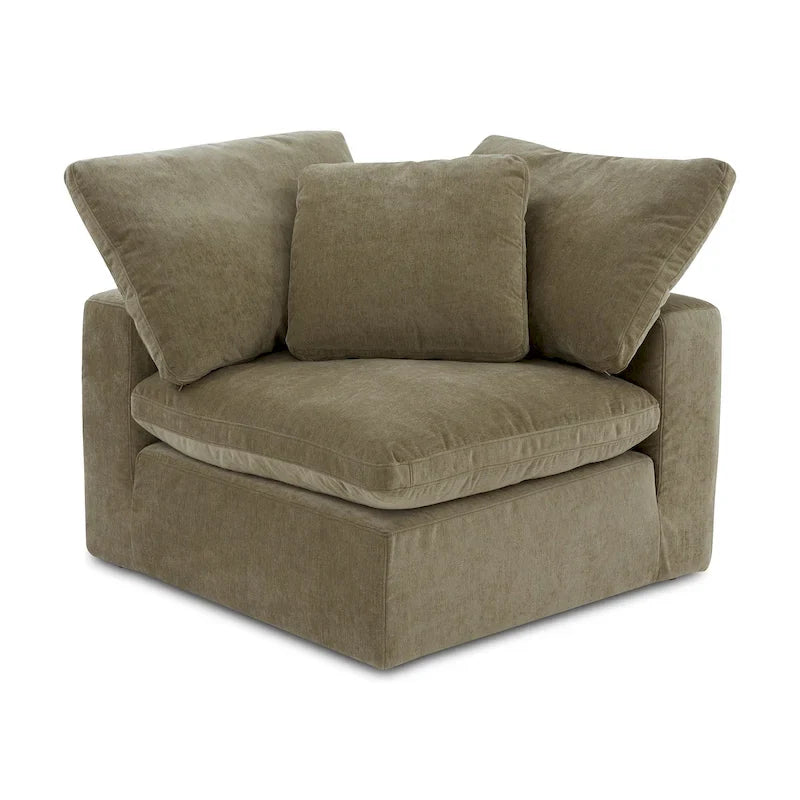 Modular Sectional Corner Chair with Stain-Resistant Fabric – 38x38