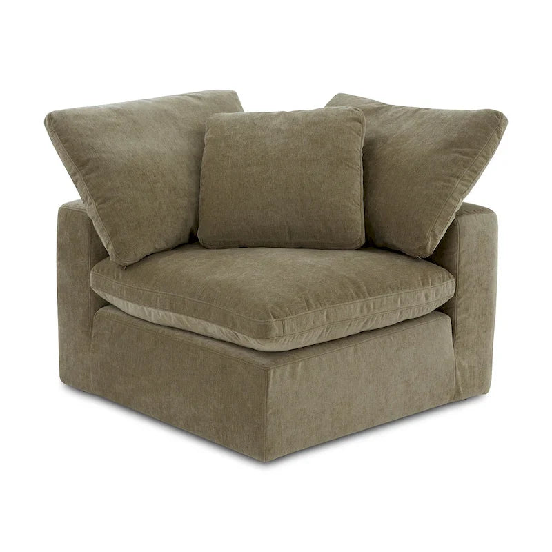 Modular Sectional Corner Chair with Stain-Resistant Fabric – 38x38