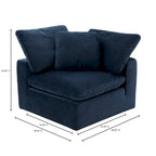 Modular Sectional Corner Chair with Stain-Resistant Fabric – 38x38