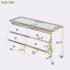 6-Drawer Storage Dresser with Weathered Finish