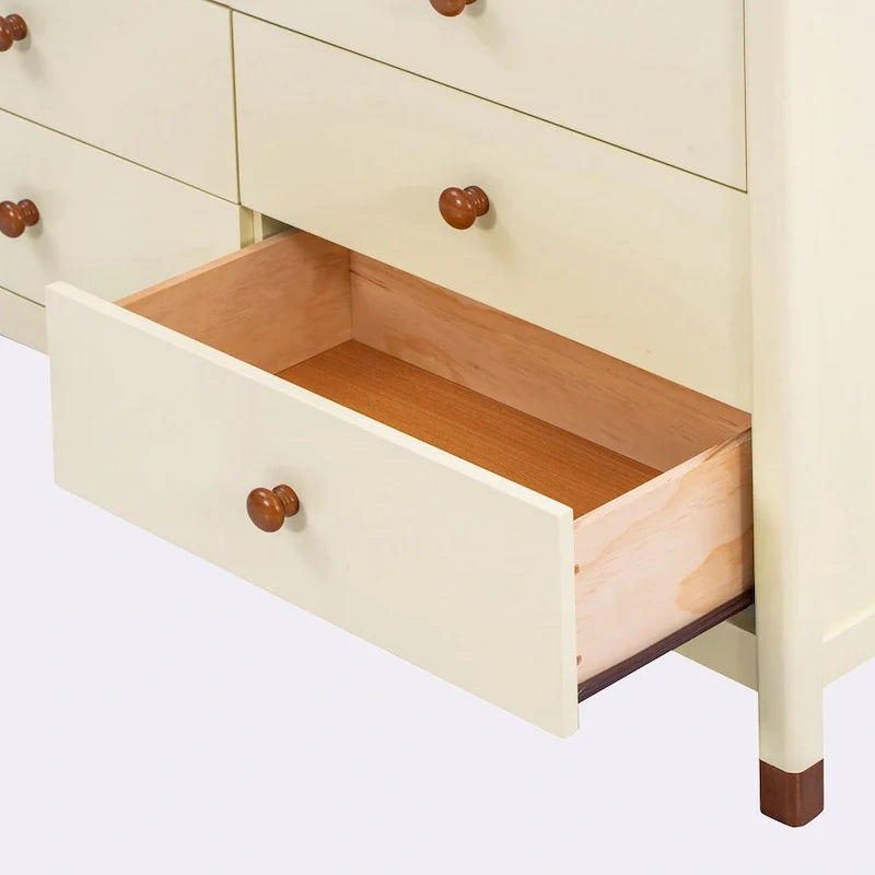 6-Drawer Storage Dresser with Weathered Finish