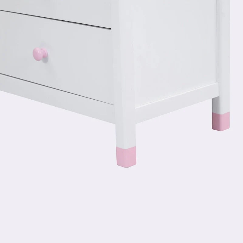6-Drawer Storage Dresser with Weathered Finish