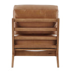 Mid-Century Style Accent Chair – Engineered Wood Frame + Polyester Fabric