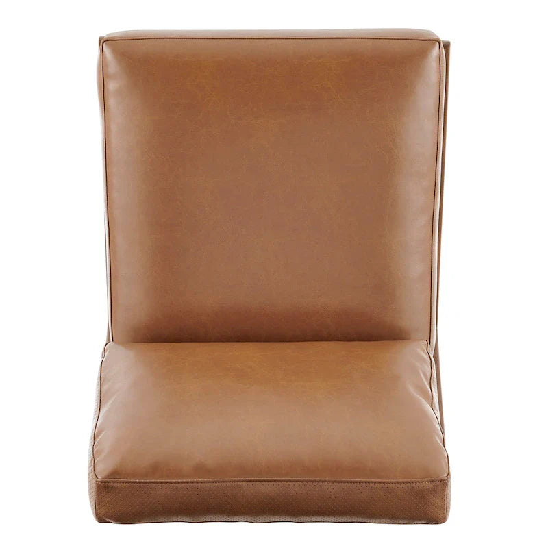 Mid-Century Style Accent Chair – Engineered Wood Frame + Polyester Fabric
