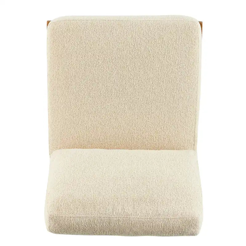 Mid-Century Style Accent Chair – Engineered Wood Frame + Polyester Fabric