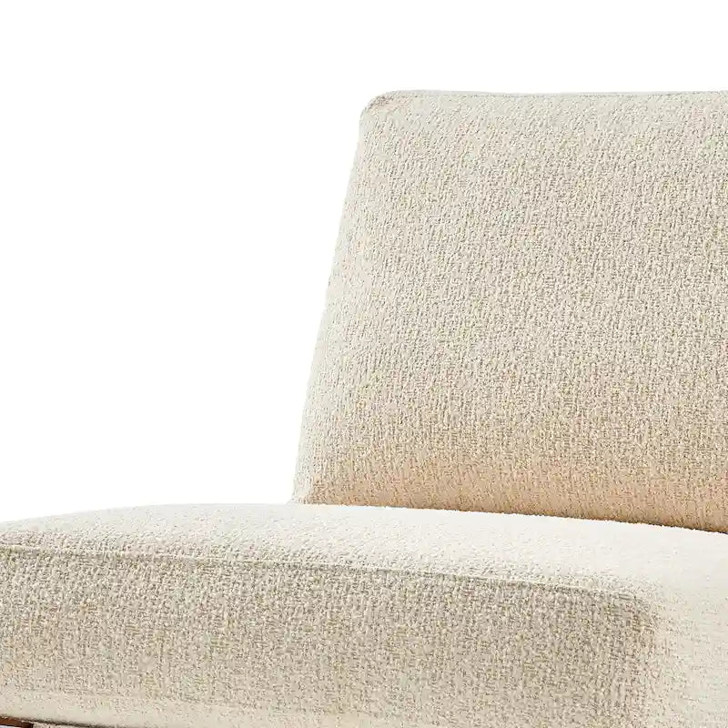 Mid-Century Style Accent Chair – Engineered Wood Frame + Polyester Fabric