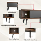 TV Stand for TVs up to 75 – Mid-Century Entertainment Center Console, 70 Inches