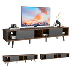 TV Stand for TVs up to 75 – Mid-Century Entertainment Center Console, 70 Inches