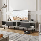 TV Stand for TVs up to 75 – Mid-Century Entertainment Center Console, 70 Inches