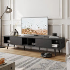 TV Stand for TVs up to 75 – Mid-Century Entertainment Center Console, 70 Inches