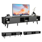 TV Stand for TVs up to 75 – Mid-Century Entertainment Center Console, 70 Inches
