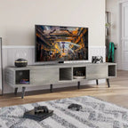 TV Stand for TVs up to 75 – Mid-Century Entertainment Center Console, 70 Inches