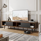 TV Stand for TVs up to 75 – Mid-Century Entertainment Center Console, 70 Inches