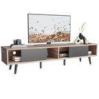 TV Stand for TVs up to 75 – Mid-Century Entertainment Center Console, 70 Inches