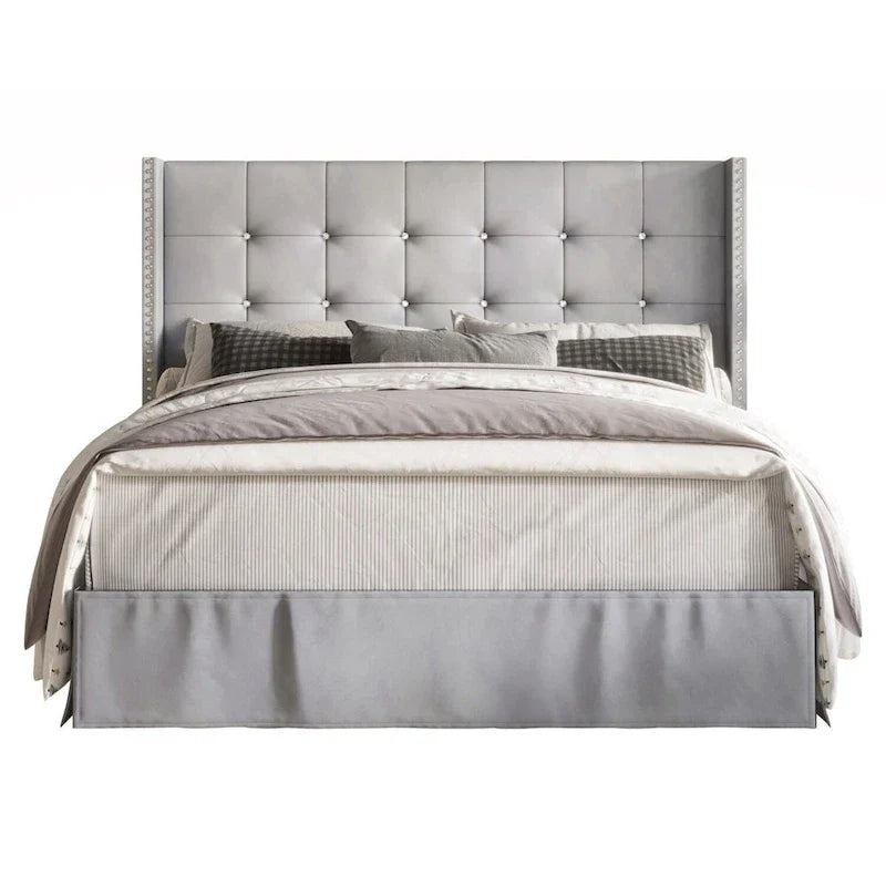 Tufted Upholstered Platform Bed