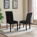 Velvet Dining Chair with Nailhead Trim, Set of 2