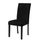 Velvet Dining Chair with Nailhead Trim, Set of 2
