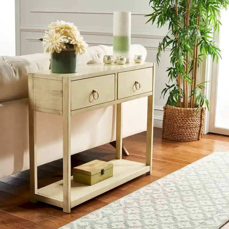 Console Table 12W x 38D x 32H with 2 Drawers