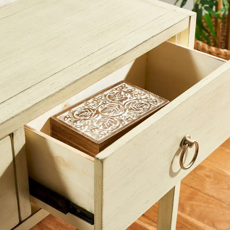 Console Table 12W x 38D x 32H with 2 Drawers