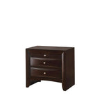 Dark Cherry Bookcase Storage Platform Bed