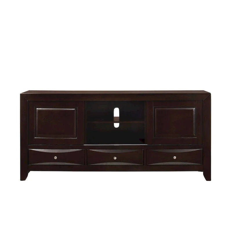 Dark Cherry Bookcase Storage Platform Bed