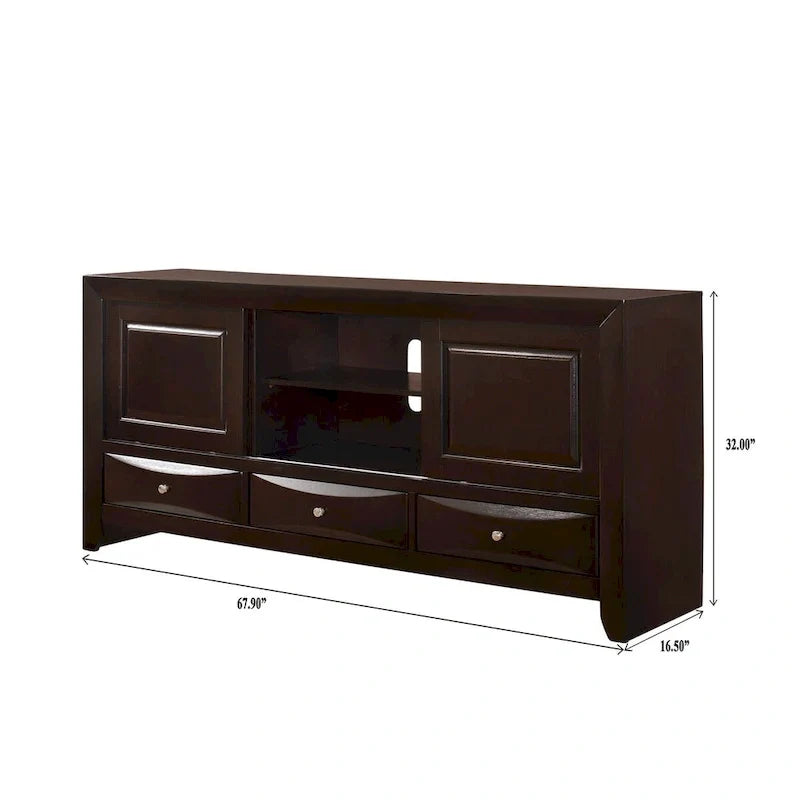 Dark Cherry Bookcase Storage Platform Bed